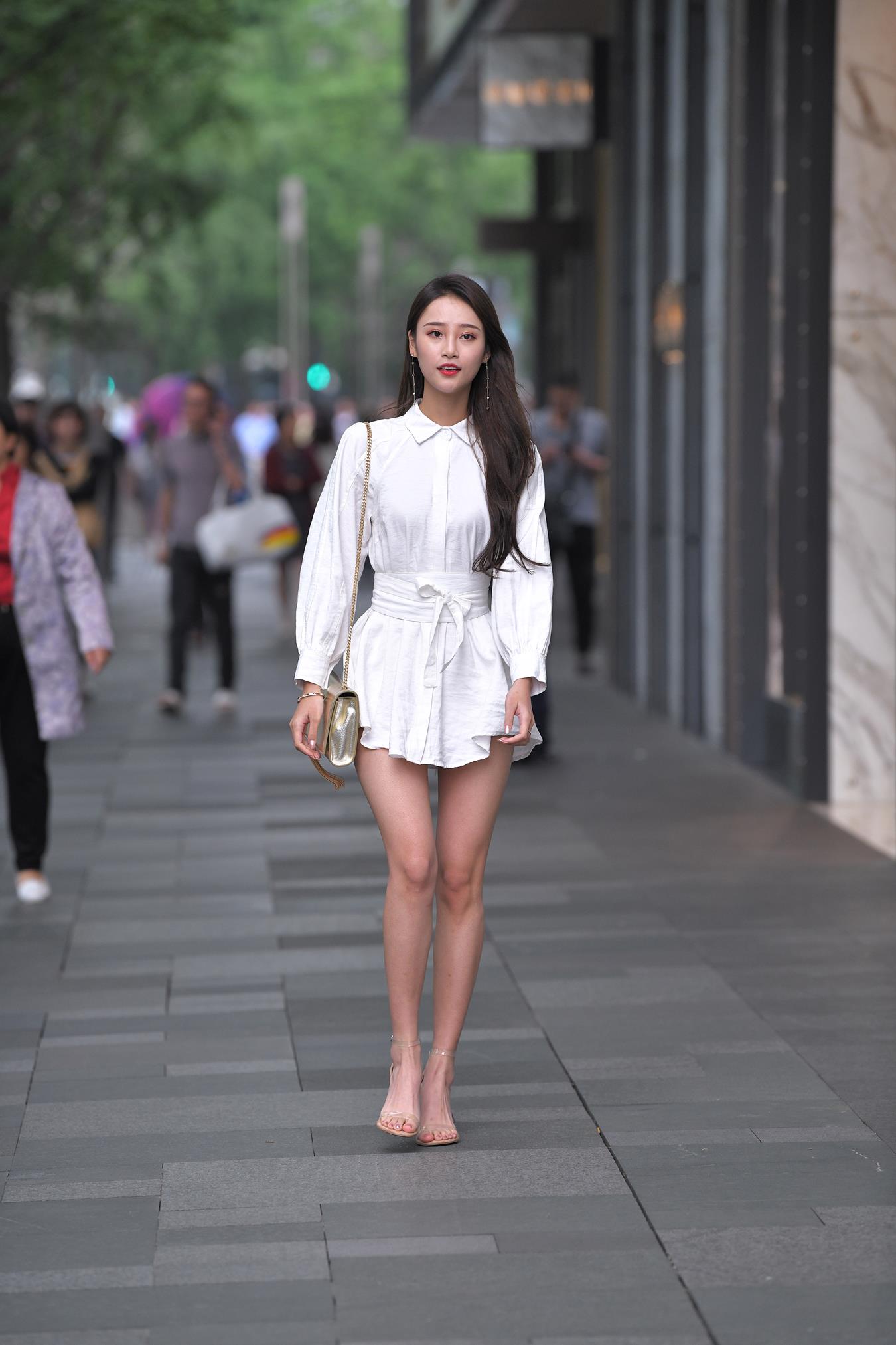 图片[8]-精选唯美街拍 NO.1149 – 衬衫高跟鞋大长腿 [60P]-草丛看图