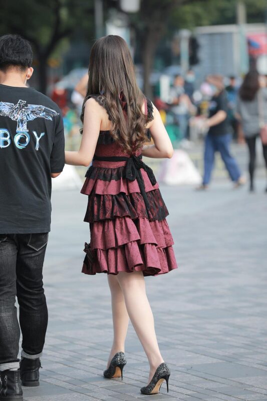 精选唯美街拍 NO.1156 肉丝高跟女友1 [128P]-草丛看图