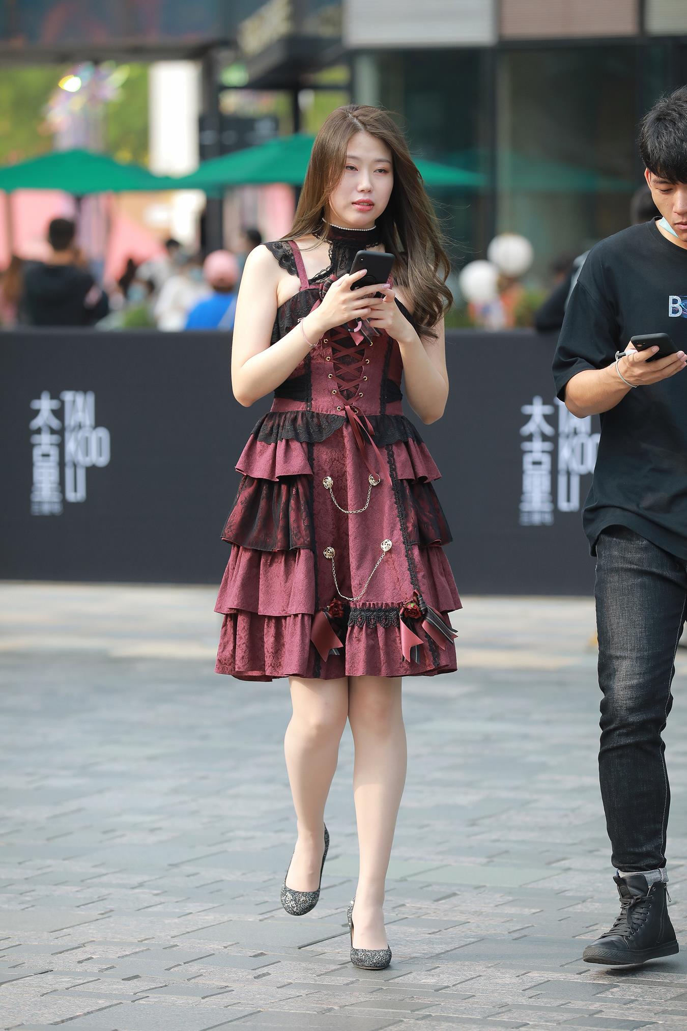 图片[8]-精选唯美街拍 NO.1156 肉丝高跟女友1 [128P]-草丛看图