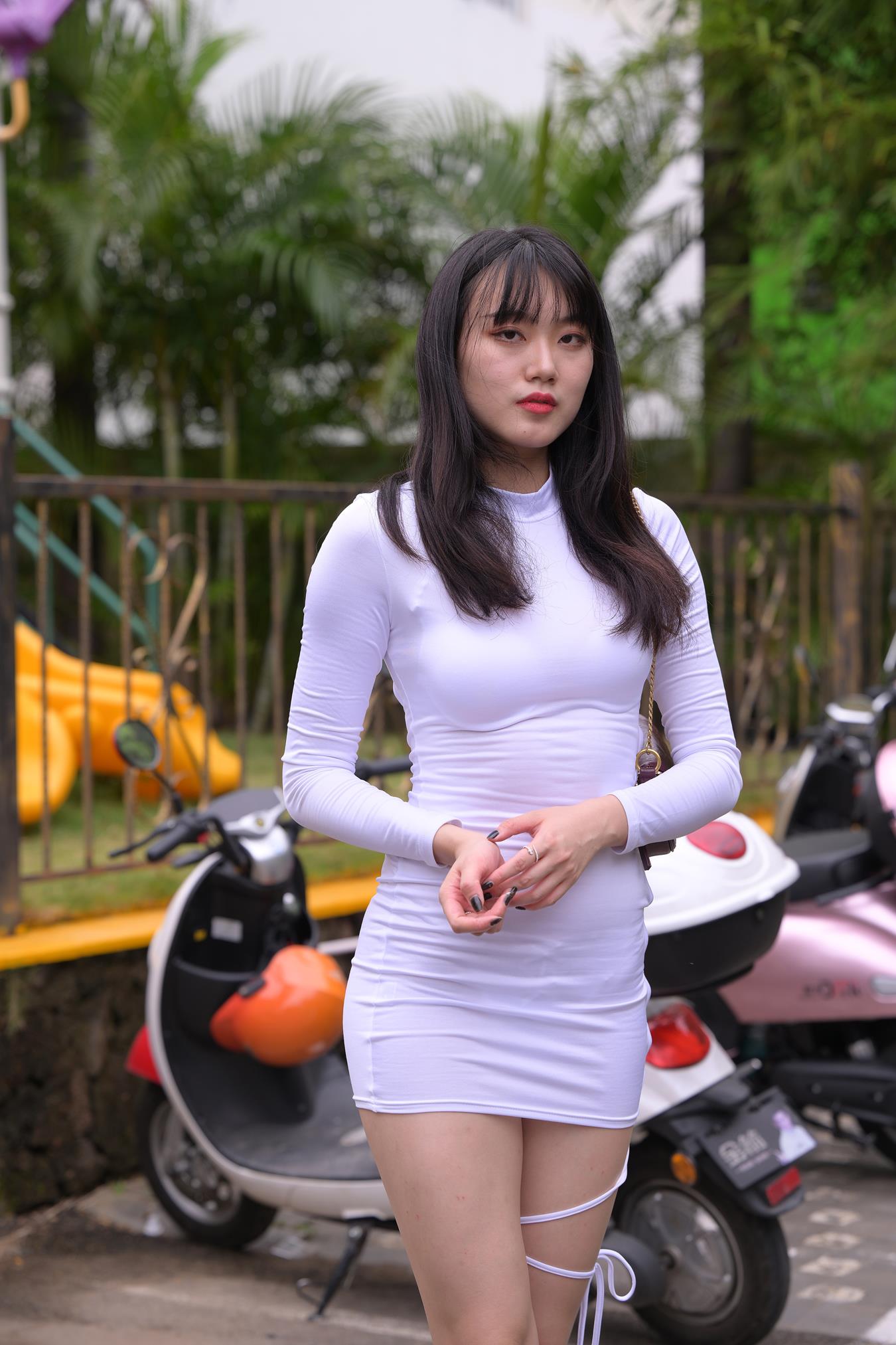 图片[8]-精选唯美街拍 NO.1125 白裙 (5) [84P]-草丛看图