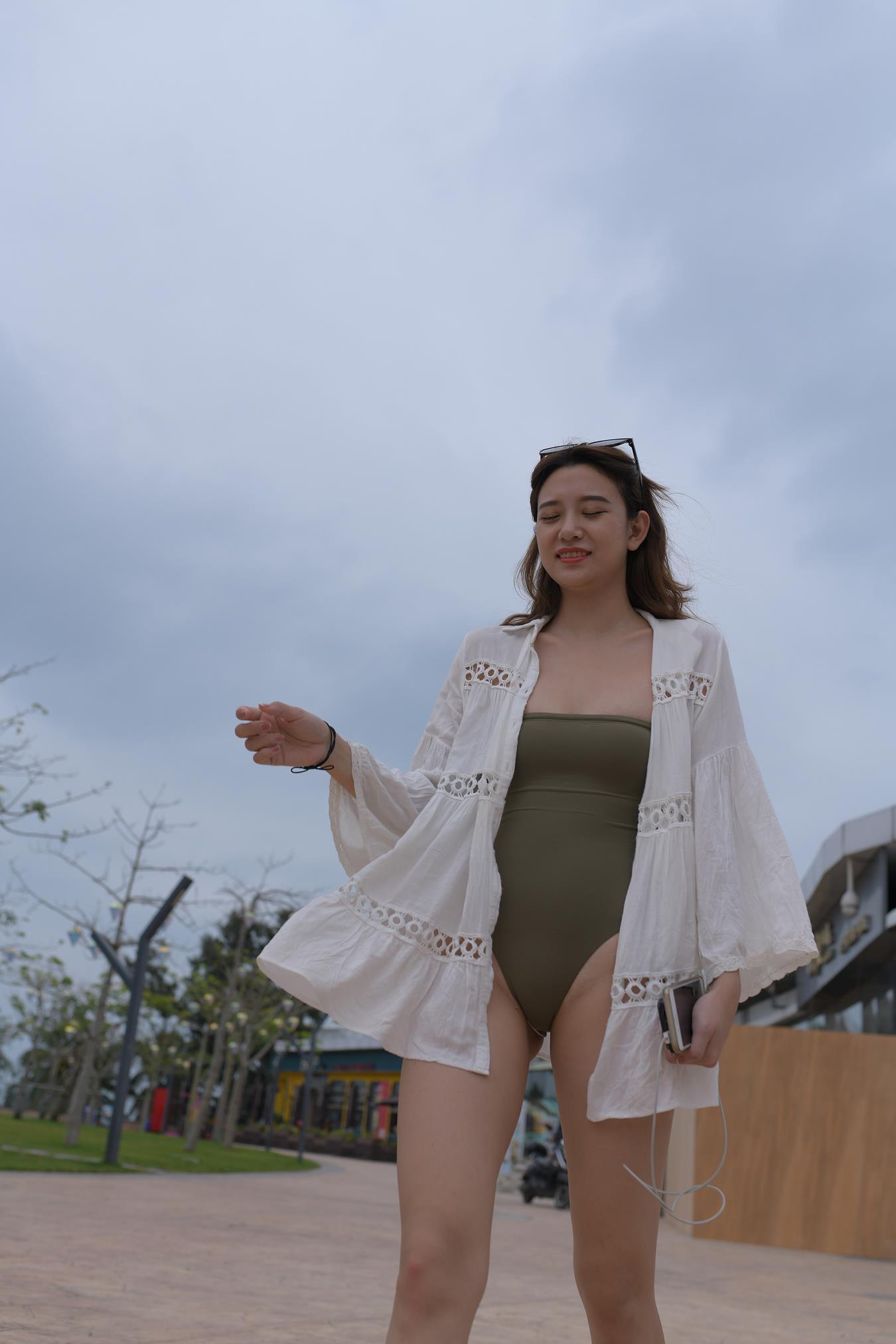 图片[6]-精选唯美街拍 NO.1129 绿色泳装美女 (6) [84P]-草丛看图