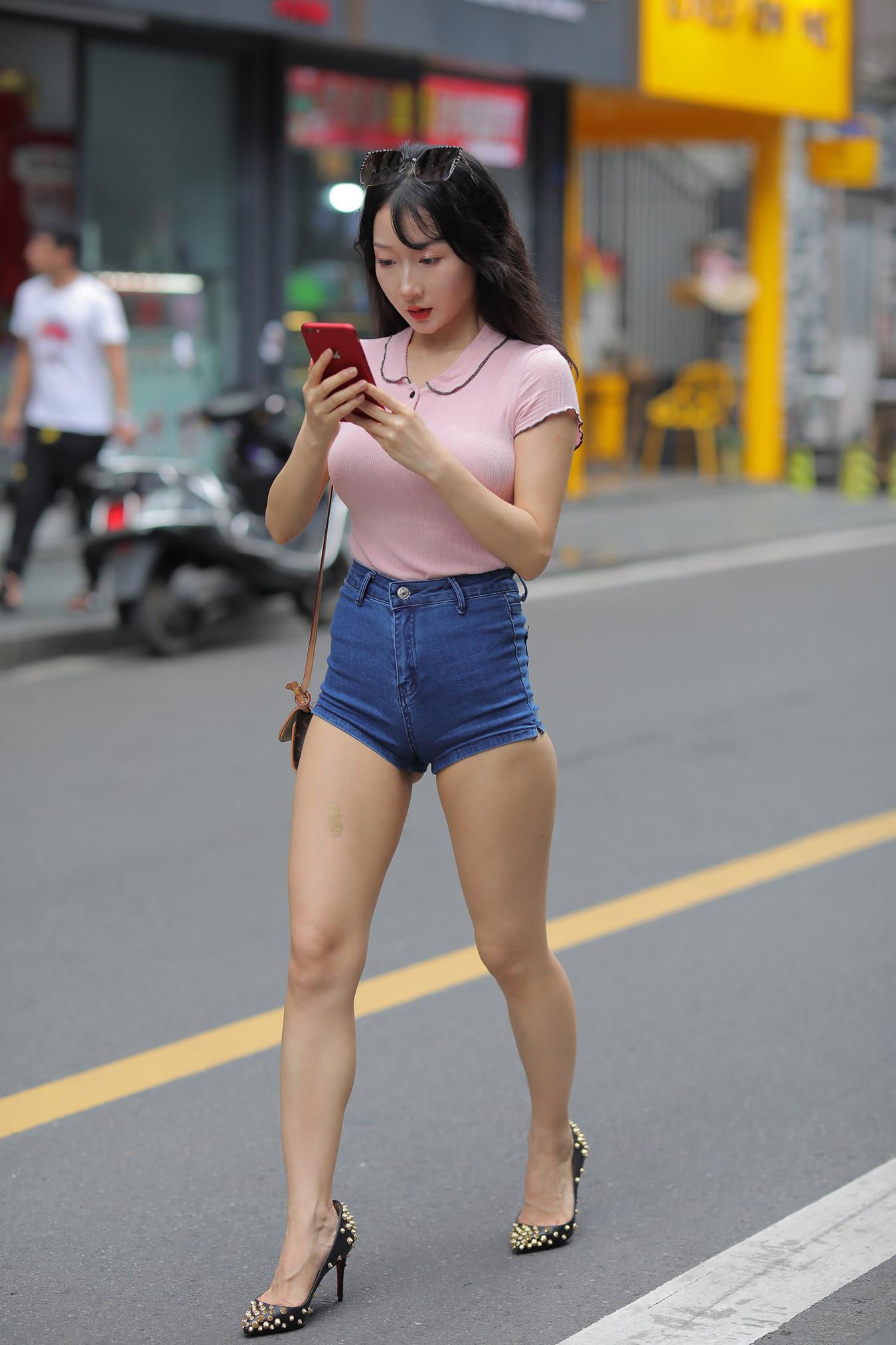 图片[3]-精选唯美街拍 NO.1134 热裤美女  (3) [84P]-草丛看图