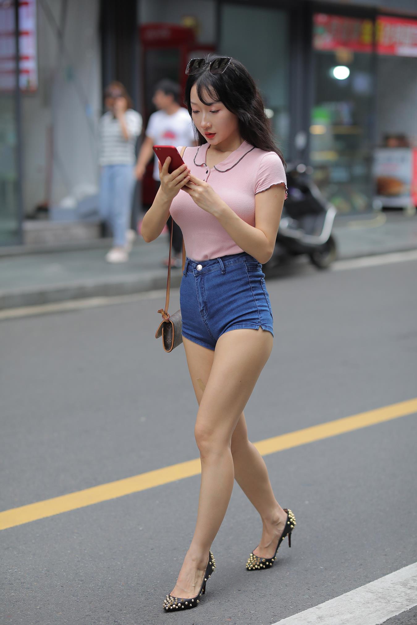 图片[4]-精选唯美街拍 NO.1134 热裤美女  (3) [84P]-草丛看图