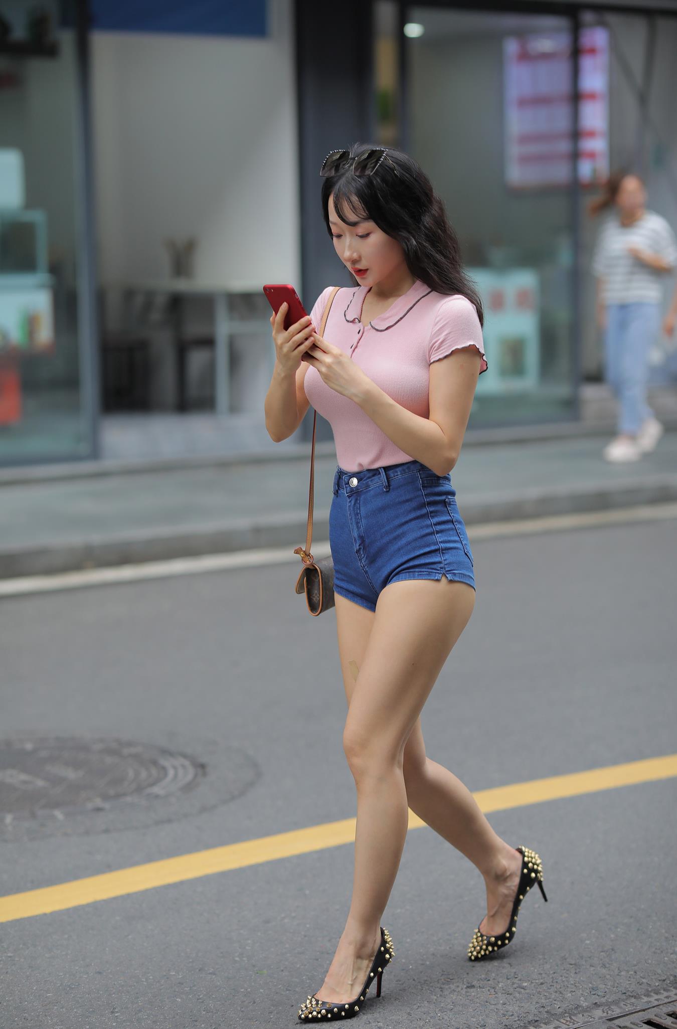 图片[7]-精选唯美街拍 NO.1134 热裤美女  (3) [84P]-草丛看图