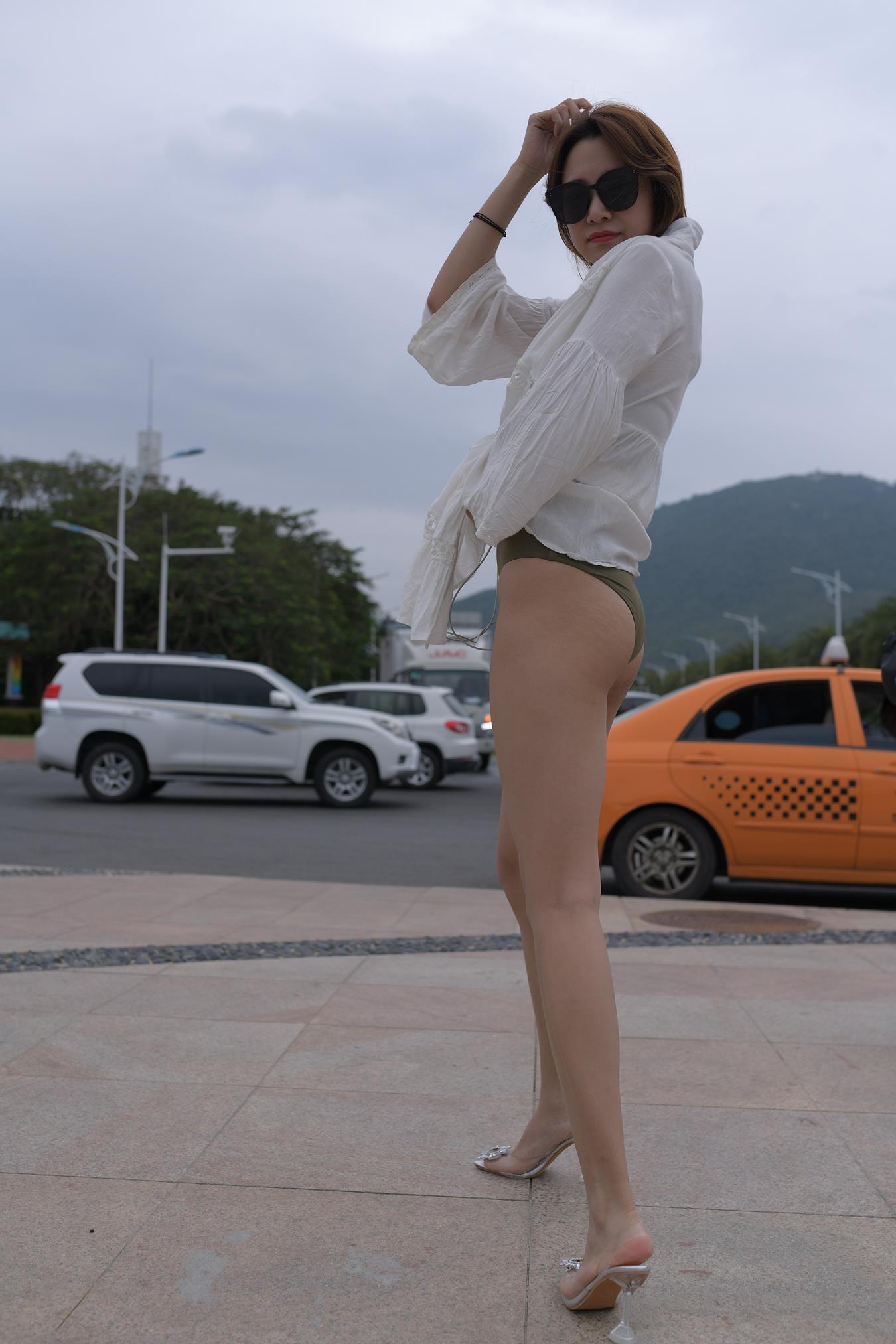 图片[2]-精选唯美街拍 NO.1129 绿色泳装美女 (8) [66P]-草丛看图