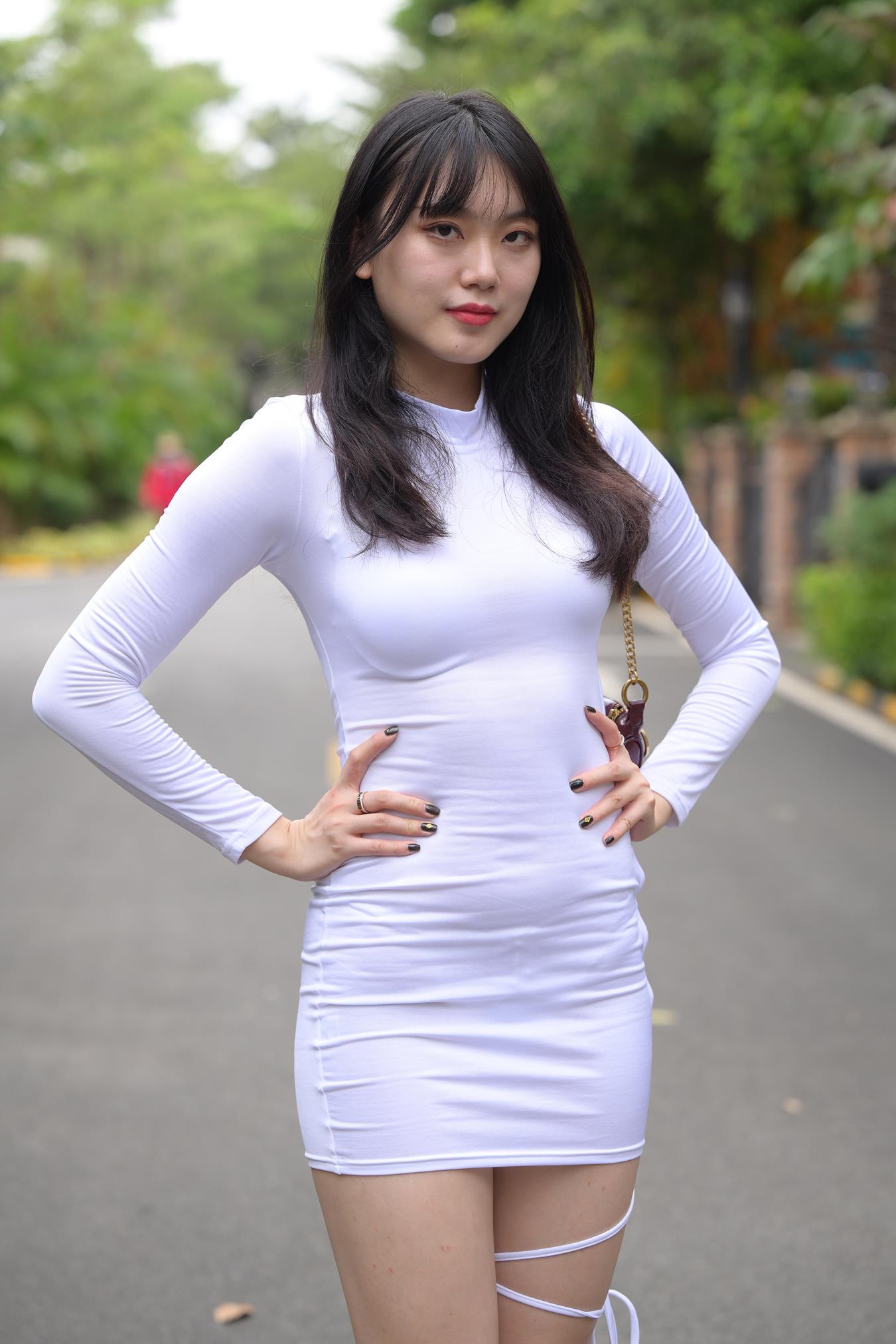 图片[7]-精选唯美街拍 NO.1125 白裙 （2）[84P]-草丛看图