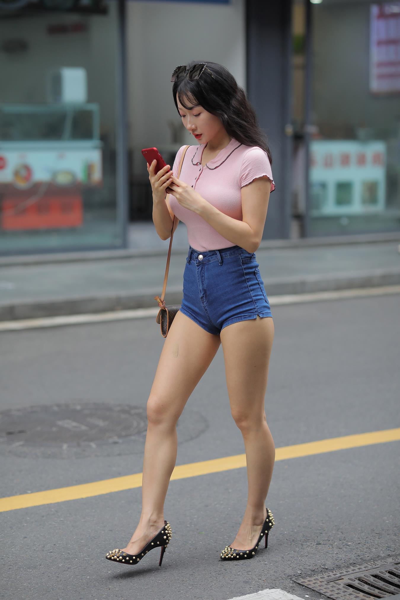 图片[7]-精选唯美街拍 NO.1134 热裤美女  (4) [89P]-草丛看图