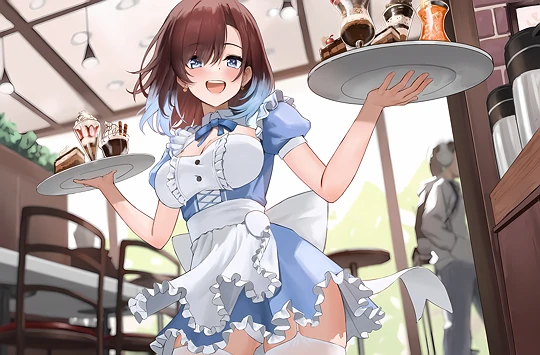 [お仕事絵]「家出少女～蜜梨とチョコレート～」　ミリー-草丛看图