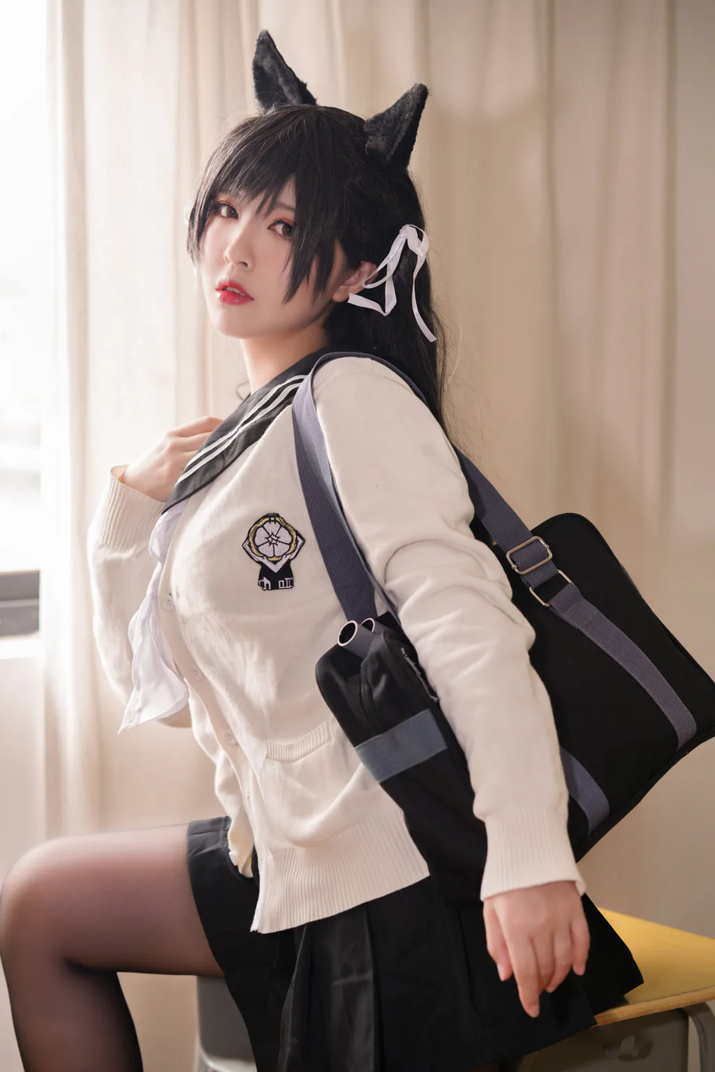 图片[3]-精选半半子 – 爱宕 学园幻想曲[25P]-草丛看图