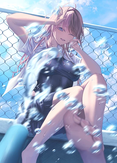 プール掃除-草丛看图