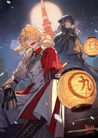 東京夜回り-草丛看图