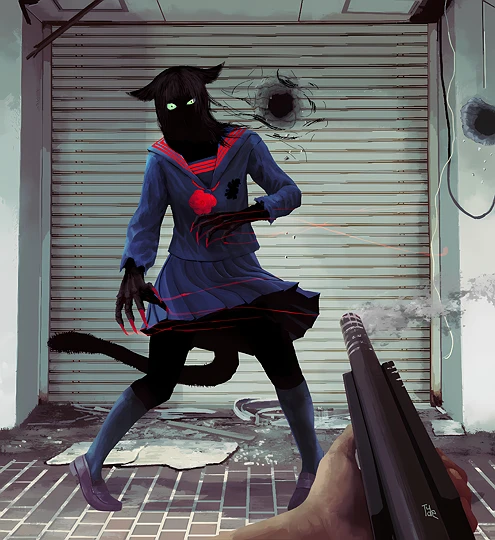 猫の手は借りない-草丛看图