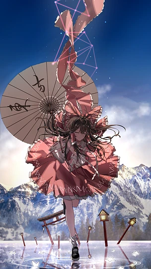 Hakurei Reimu-草丛看图