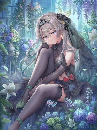 黑色花嫁的流萤-草丛看图