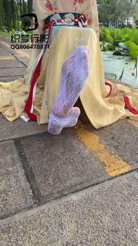 精选织梦映像 130 中秋特辑 汉服花边袜（普通版）[90P]-草丛看图