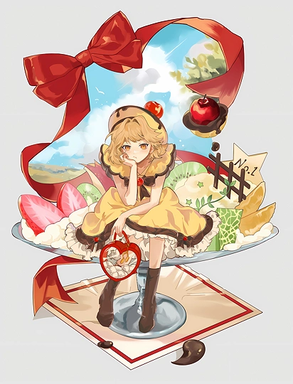 pudding a la mode-草丛看图