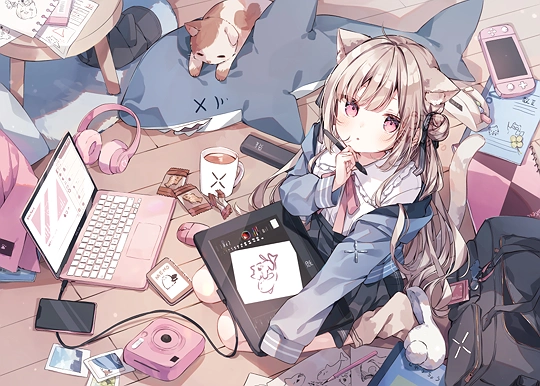 おえかき【XPPen】-草丛看图