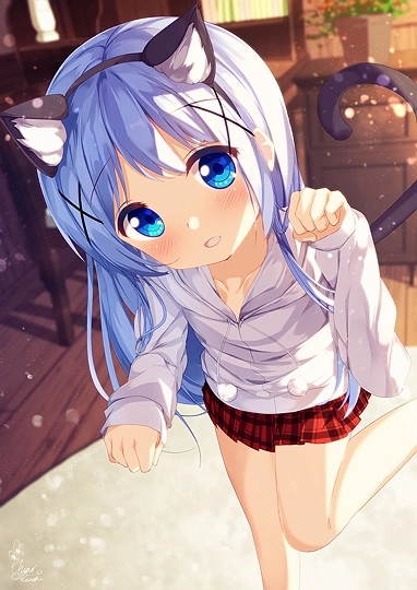 猫耳チノちゃん🐈-草丛看图
