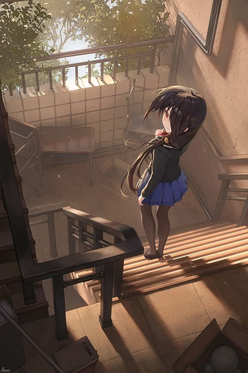 時崎狂三（制服）-草丛看图