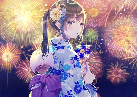 君と打上花火-草丛看图