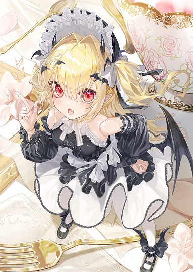 ちっちゃな憤怒の小悪魔ドール-草丛看图