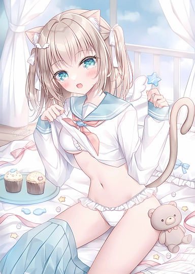 ねこてんし🐱🤍-草丛看图
