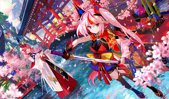 桜吹雪-草丛看图