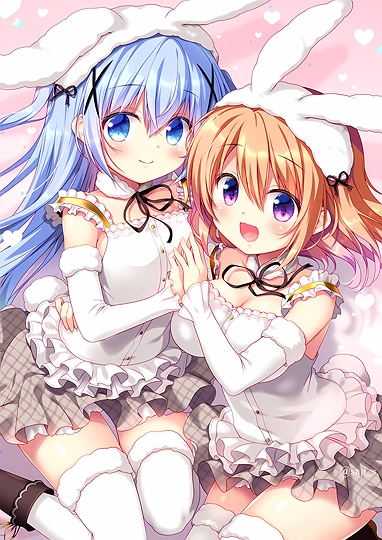 ぴょんぴょん！ 🐰 🐰 ✨-草丛看图