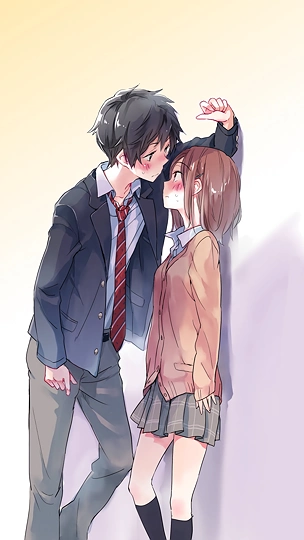 壁ドンやってみたら思ったより近い-草丛看图