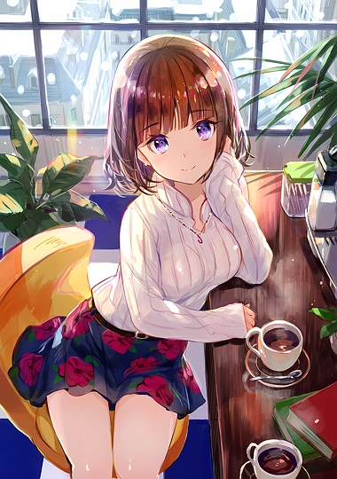 冬とコーヒー-草丛看图