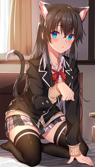 ねこゆきのん-草丛看图