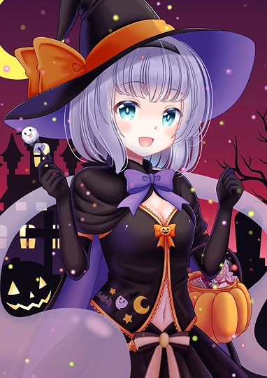 2022　ハロウィン妖夢-草丛看图