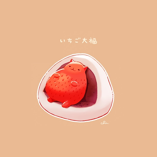 いちご大福-草丛看图