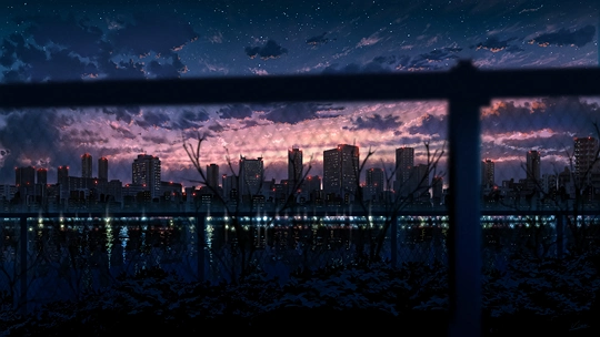 夜になる-草丛看图