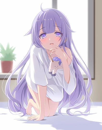 オーバーサイズTシャツユニコーンちゃん-草丛看图