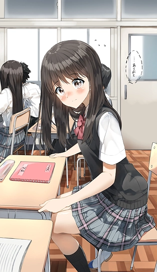 教科書を忘れた子と机をつけて授業するやつ好き-草丛看图