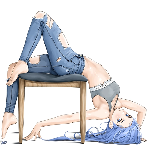 ripped jeans-草丛看图