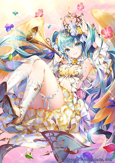【ミクコレ】祝歌の女神 ミク-草丛看图