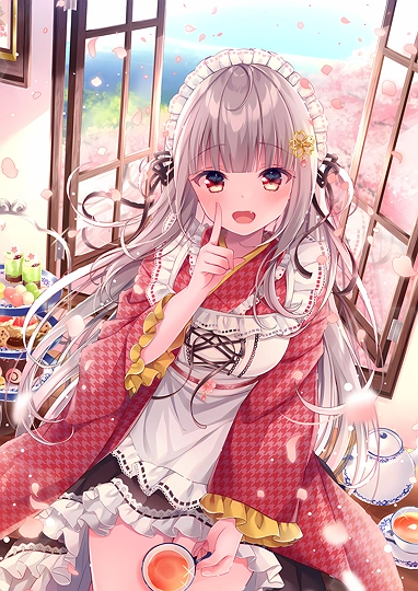 「二人きりでお茶会しましょ♡」-草丛看图