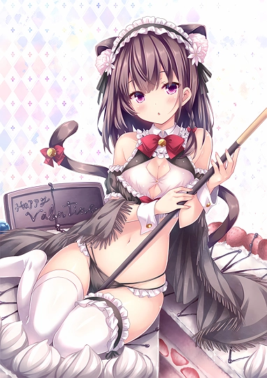 バレンタインねこメイドさん-草丛看图