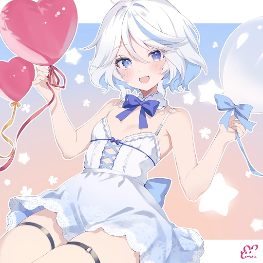 フリーナ誕絵2024-草丛看图