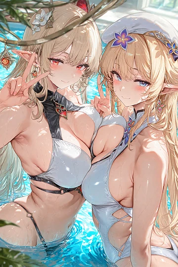 アリス＆ニコ❤️-草丛看图