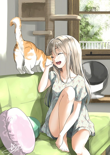 「〜おはよ、今日もよろしくね」-草丛看图