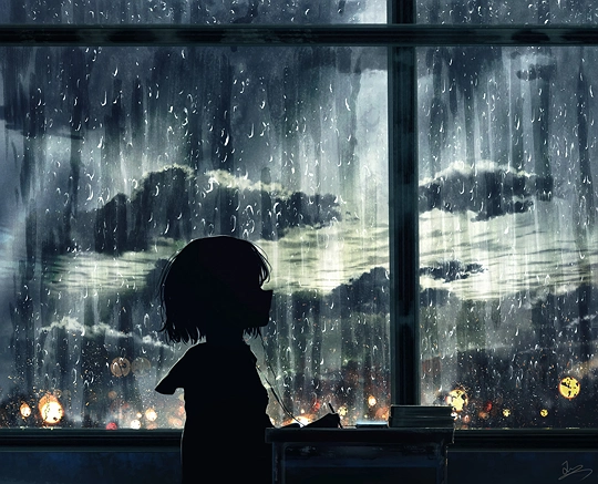 雨に耳を傾ける-草丛看图
