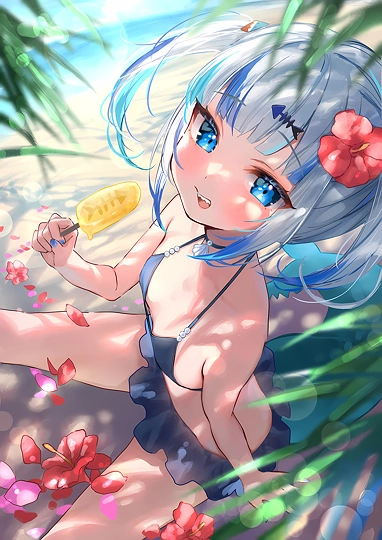 Gawr Gura Summer-草丛看图