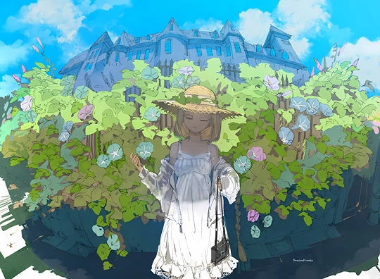 朝顔のお屋敷-草丛看图