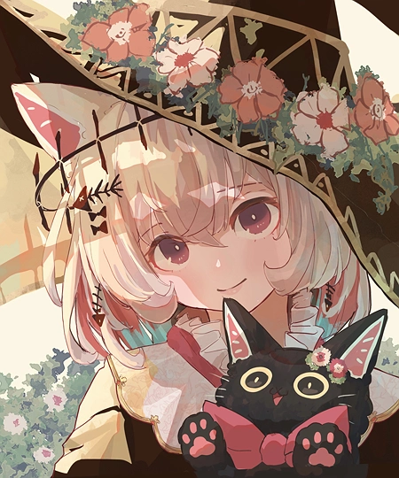 白猫の魔女-草丛看图