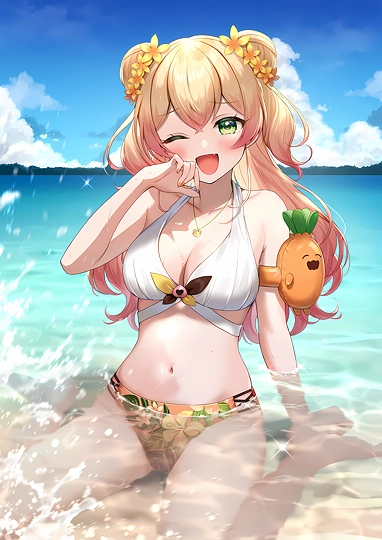 水着ねねちゃん-草丛看图