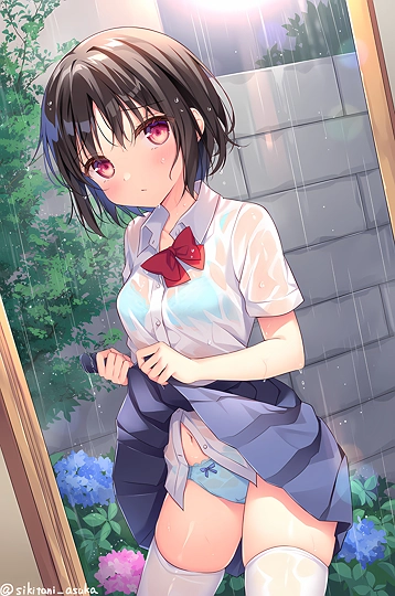 突然の雨と優ちゃん-草丛看图