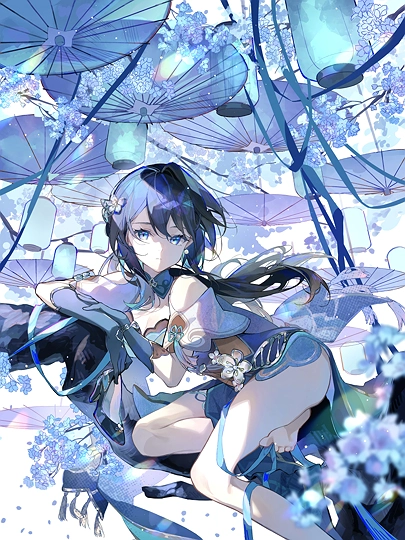 桜、晴るる-草丛看图